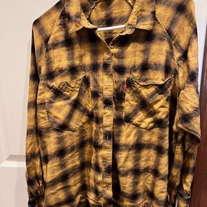 Levi’s Yellow Plaid Shirt